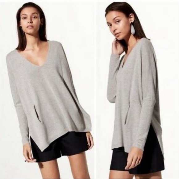 ARITZIA Babaton Baylor Sweater in Heathered Grey - Picture 6 of 6